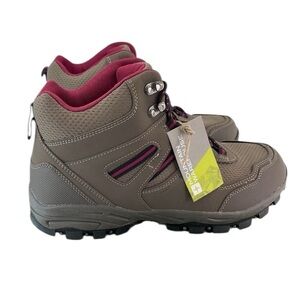 Women's Hiking Ankle Boots Brown Pink New size 9-10 Mountain warehouse brand